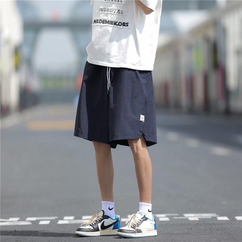 夏季大码ins美式高街潮流篮球短裤男五分运动冲锋裤DK051-P28,男装休闲裤,星座308B-1