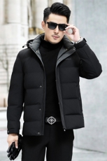 B8923钱塘2020-3新款时尚连帽冬季厚款简约中年男士羽绒服P228，男装羽绒服，钱塘207-3