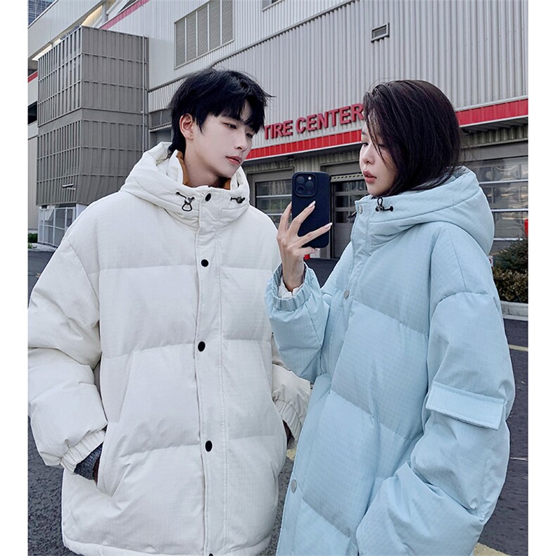 冬季90%绒羽绒服D5560-TP190278情侣连帽肌理工装羽绒外套,男装羽绒服,电商A102