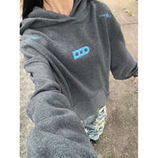 5351-P50原版刺绣袖窿口袋压线后包领情侣风连帽卫衣3色，男装卫衣，星座617A-2