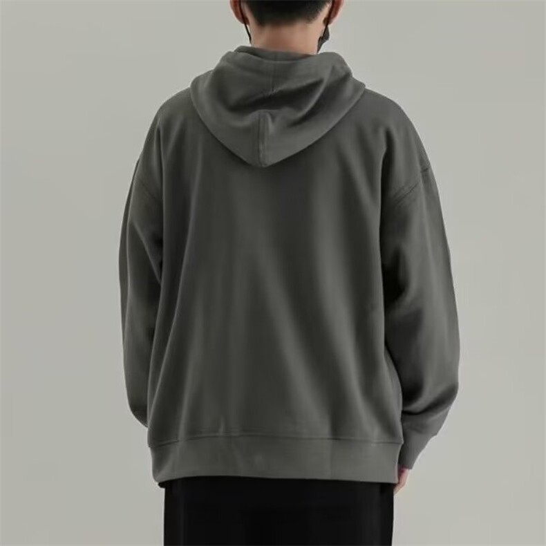W05-P50休闲卫衣男士春秋季新款潮流宽松休闲上衣服美式纯色,男装卫衣,电商B323A