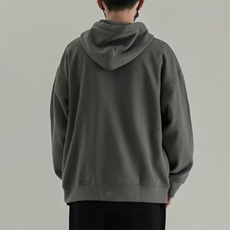 W05-P50休闲卫衣男士春秋季新款潮流宽松休闲上衣服美式纯色，男装卫衣，电商B323A