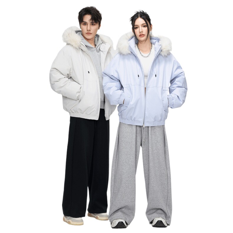 连帽毛领派克服男冬季座山雕工装棉服情侣棉衣外套MY2525-P100,男装棉衣,星座610（原A335）