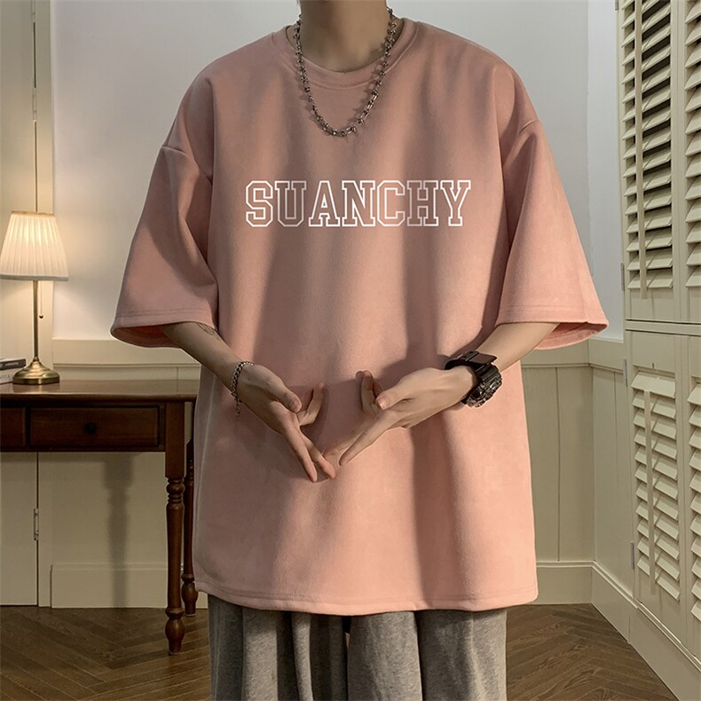 麂皮绒短袖t恤男大码半袖男JD82229-P25,男装T恤,电商A040