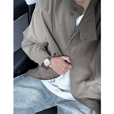 春秋痞帅外套男高街潮牌港风日系原宿风韩版潮流宽松夹克，男装夹克，四季星座505