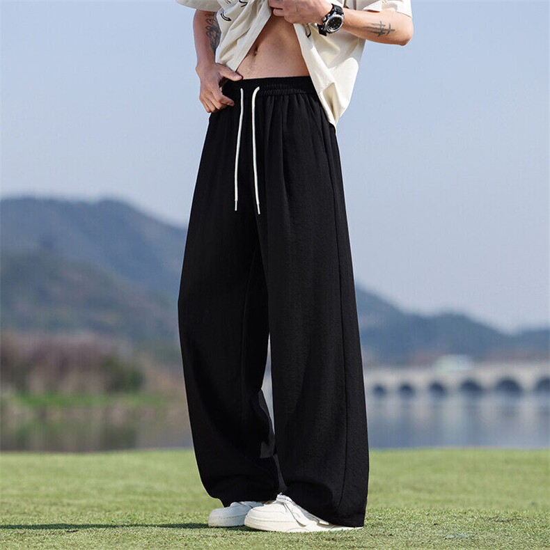 2025新款夏季休闲裤男款宽松直筒阔腿裤垂感运动裤潮Q29129-特P32,女装休闲裤,星座610（原A335）