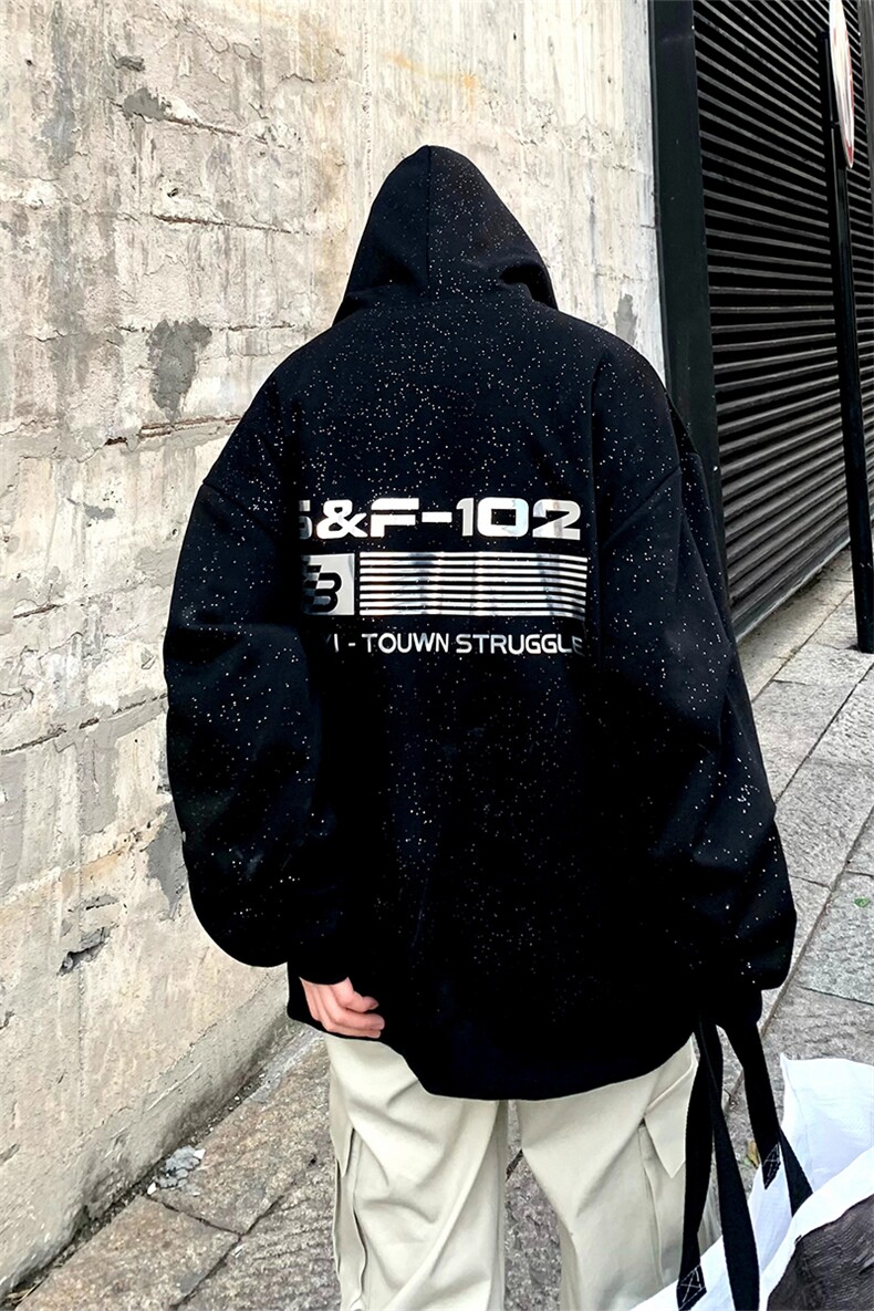 24春季印花星空卫衣CT2314-TP85控价118高街连帽套头宽松上衣男,男装卫衣,电商A102-1