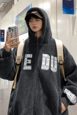 2023冬上新中性加绒时尚棉衣羊羔绒连帽外套男女988-P110控价158，男装棉衣，电商A441-1