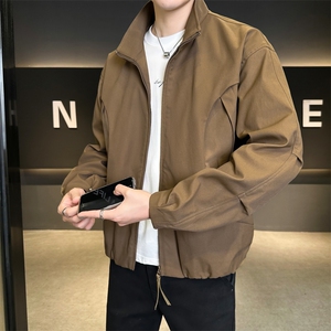 现货美式蝙蝠袖立领夹克外套男2026新款短款外套JK02636-P75图片