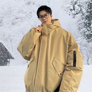 棉服男冬季新款港风宽松连帽棉衣MF9006-P90图片