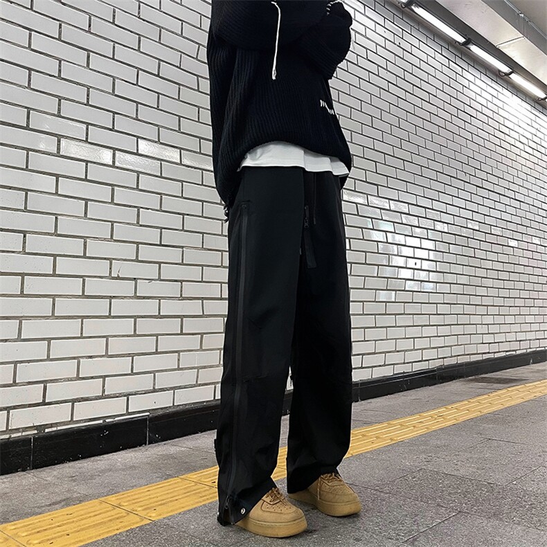 美式机能风冲锋裤男春秋工装拉链裤潮牌户外运动休闲长裤K585-P47图片