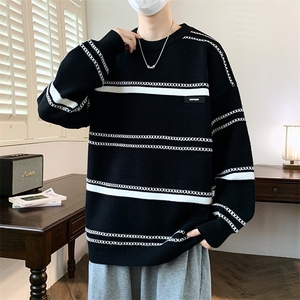 84521-特P50红色毛衣男2026新款秋冬季潮牌慵懒风本命年针织衫