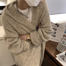 连帽长款大开衫，其它，XTZ style