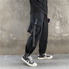 工装裤男潮牌宽松百搭ins韩版潮流束脚休闲秋季港风裤子8212，男装休闲裤，电商A318