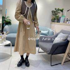 秋季新款韩版女人味马甲套裙，女装马夹，迎盈柳韵