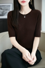 2025年秋季新款长袖女士打底，女装针织衫/毛衣，朝思羊绒