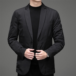 秋冬季爸爸西装外套男中年商务休闲西服外套上衣MNSA6629963-P245图片