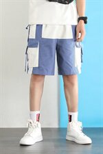 夏季新款男套装2件套时尚潮款青少年款工装工业风DK021+DK089-P75，男装套装，电商A128