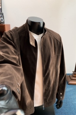 2026春季新款正肩摩登年代高品质绒皮工艺夹克外套男J5281-特P70，男装夹克，电商A001
