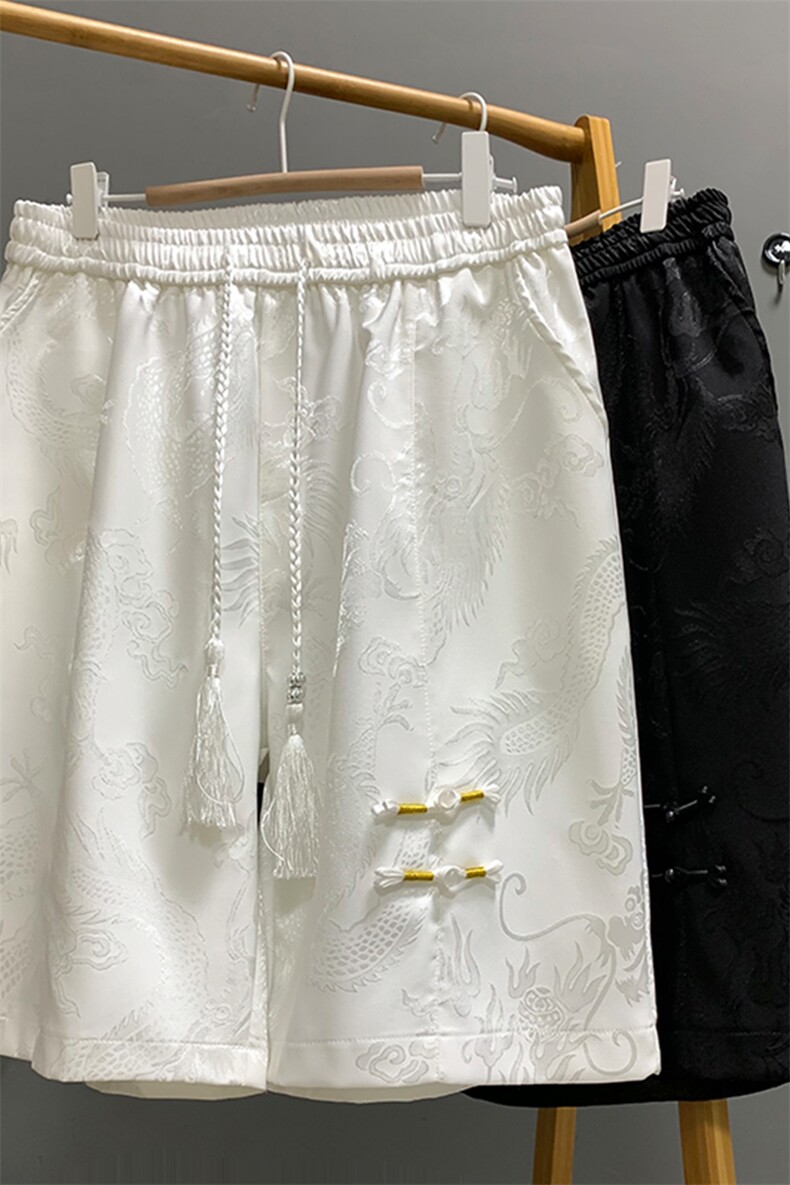 量大优新风龙纹冰丝短裤男XH51-特P33,男装牛仔裤,电商B367