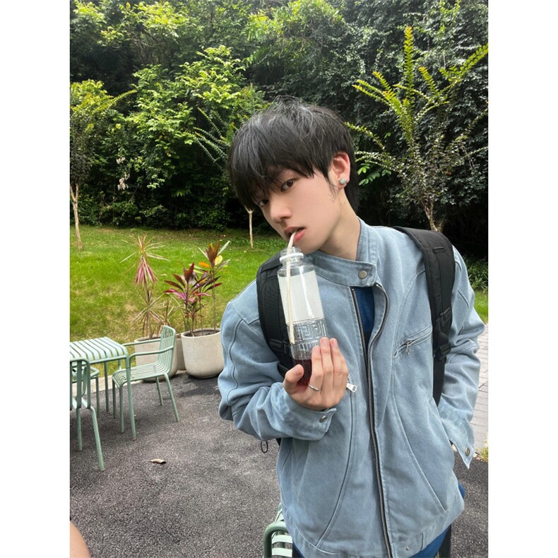 【有货】冰川蓝立领外套男高级感痞帅春秋工装夹克JK7703LL-特P65图片