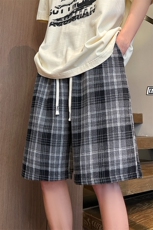 XZ616夏季薄款美式学院格子设计五分裤休闲短裤TY2470P45控58，男装休闲裤，星座512A（原616）