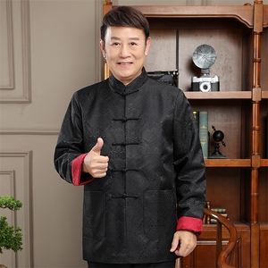 2024 高品质主推春款风唐装外套男装中老年中式复古盘扣夹克图片