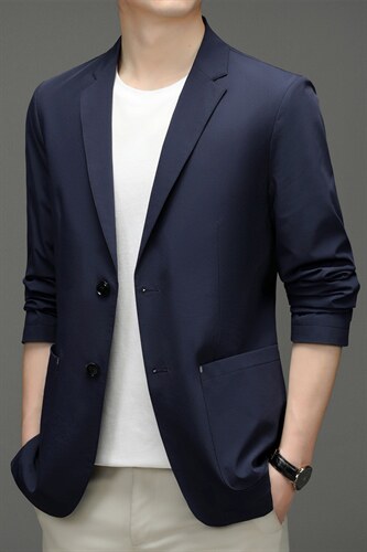 春季新款时尚休闲西服男韩版潮流西装男装上衣商务休闲单西装外套，男装西服，电商B212（原钱塘6029）