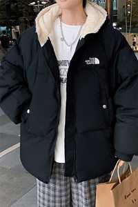 MY16232-P100 加厚加绒连帽棉衣男大码棉服男面包服男图片