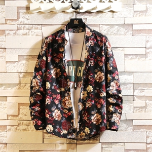 《《新上8号色》》男新款长袖印花花衬衫男衬衣228-CS11-P30图片