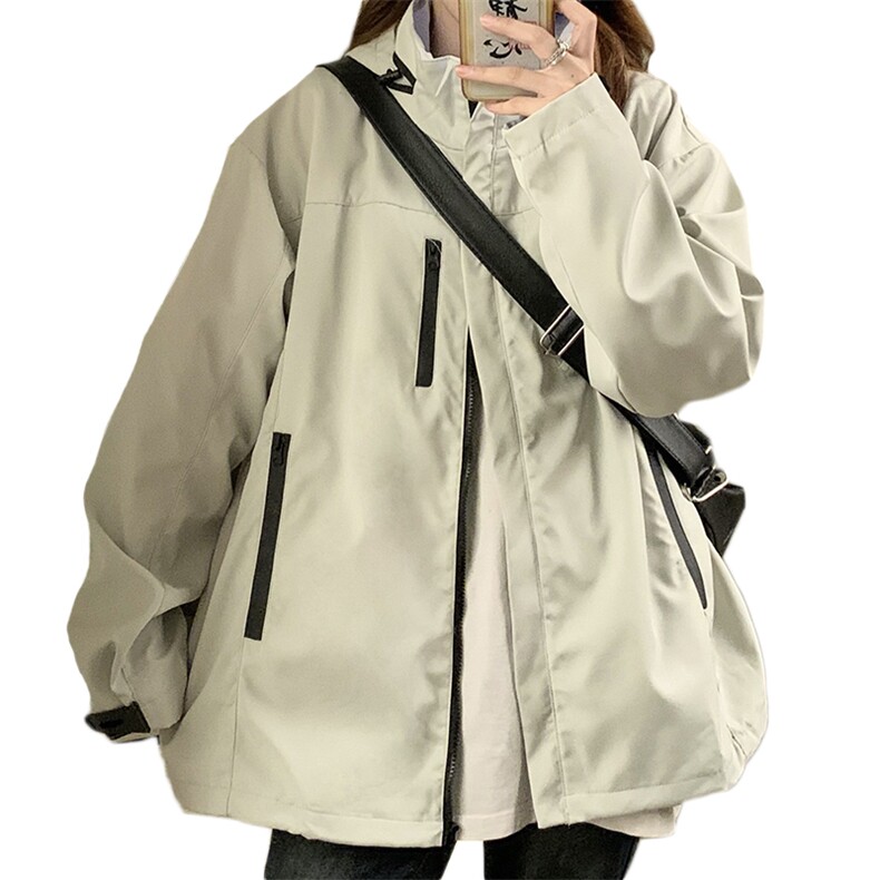 美式冲锋衣外套女小香风春秋设计感户外登山服夹克衣C410-85,男装夹克,星座911-2(原星座613-2）