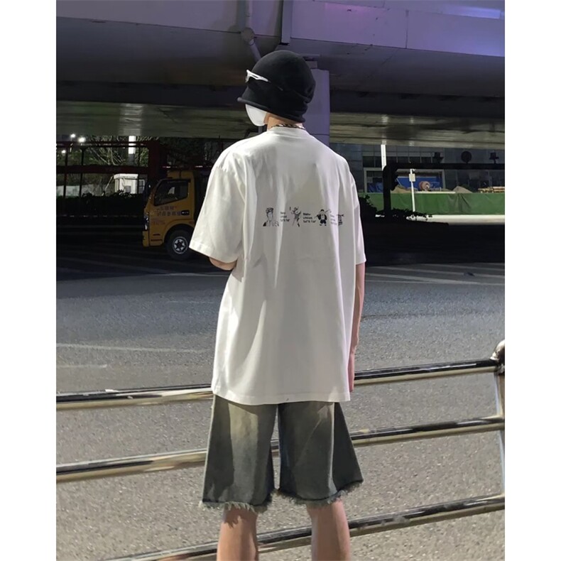 美式破洞牛仔短裤男夏季薄款潮牌五分裤DM914P35,男装牛仔裤,星座1116-2