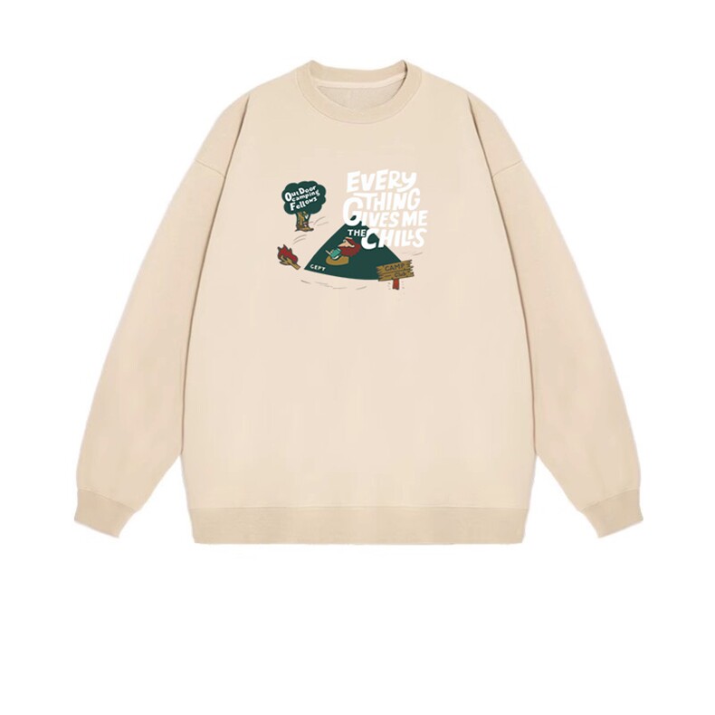 2025年秋季套头长袖时尚百搭通勤简约时尚休闲，女装卫衣/绒衫，花可