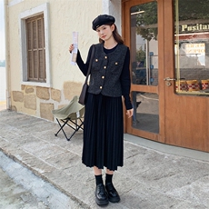 数据好【大量】26年新款小香风马甲连衣裙套装6717-P155K218，女装套装/套裙，2D112