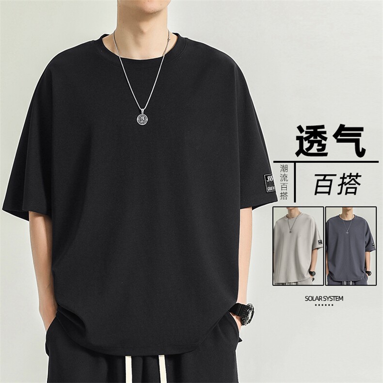 运动装男夏季薄款凉感速干短袖健身休闲夏装TT313-特批-36,男装T恤,星座718
