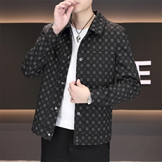 秋季高品质男式翻领夹克外套型男休闲百搭青年外套男N7908-P100，男装夹克，星座310B-3