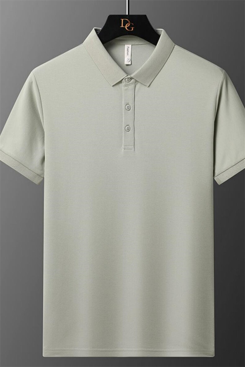 72913-P40直播高品冰感纯色POLO衫男装多色短袖T恤,男装Polo衫,电商D310B