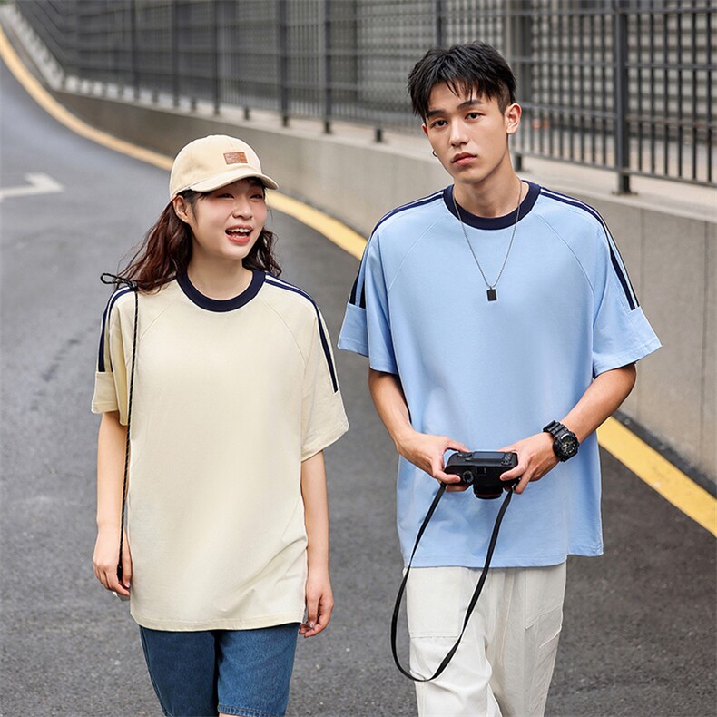 32支双纱240克8色S-3XL棉男女款T恤,男装T恤,星座301D-4(原星座1004-4）