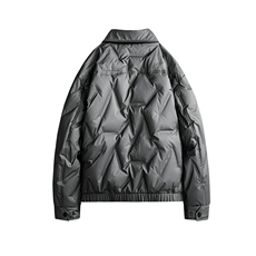 平铺3有报告冬季轻薄菱形格羽绒服潮外套新标90绒YR25335，男装羽绒服，星座301B-2（原A443-1）