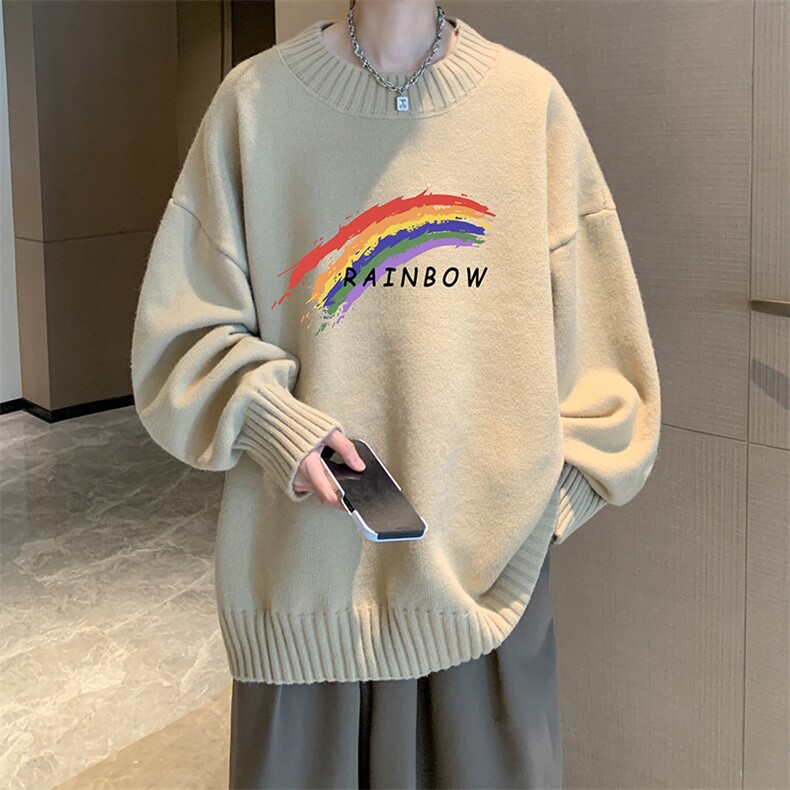 半高领毛衣男士大码针织衫男毛线衣男M18064-P45加绒款-P65,男装针织衫/毛衣,电商A040