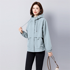 2025年秋款新品风衣外套休闲款简约休闲百搭全年龄段可穿款女风衣，女装风衣，秋牧寒烟