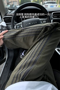 【网图】B221美式ins宽松直筒三条织带休闲裤 LK25470-特P40控68图片