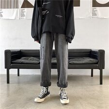 2020秋季牛仔裤男士韩版潮流休闲老爹裤子工装坠感裤潮kz367，男装牛仔裤，星座1008