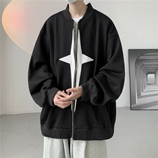 秋款美式复古撞色320G华棉飞行棒球服男女夹克外套XJ273-P70控98，男装夹克，电商B370