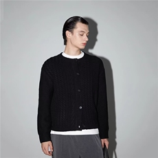 潮流流行秋冬衣服商务时尚圆领毛衣开衫针织衫上衣男装日系气质，男装针织衫/毛衣，星座506A