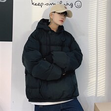 2021新冬季港风短句大码男连帽保暖加面包服衣学生M8011-P85，男装棉衣，电商A001