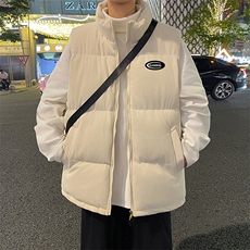 魔术贴可拆换得物二开冬季团体班服外套马甲棉衣服加厚校服送背包，男装棉衣，星座301D-5(原星座1415）