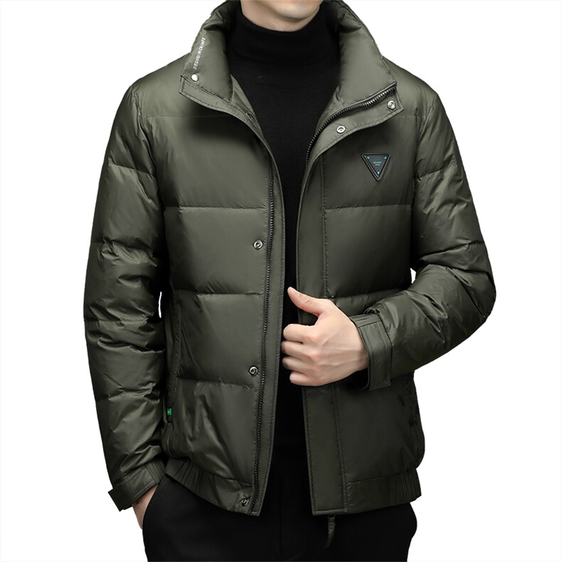 CAH9316钱塘2020-2冬季厚款时尚休闲简约立领中年男士羽绒服P240,男装羽绒服,钱塘207-2