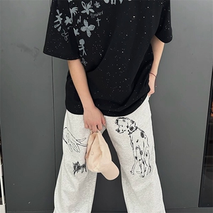 万针全刺绣工艺抖音得物高品质260克重磅纯棉双纱美式高街短袖T恤图片