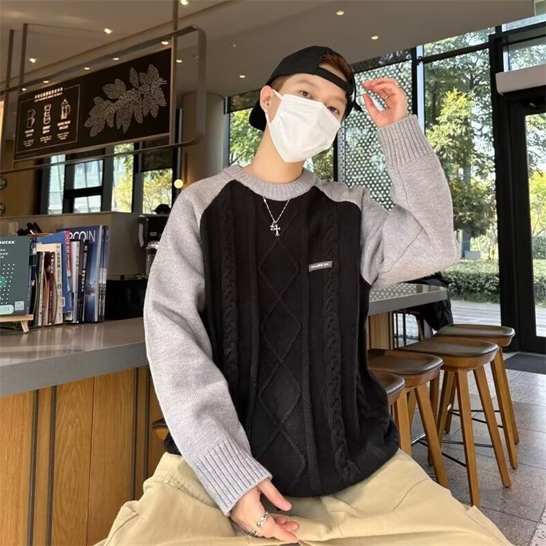 B299P48秋冬新款男女同款宽松毛衣外套男装上衣,男装针织衫/毛衣,星座512-6